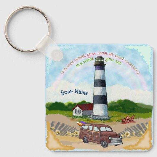 Keuze Rainbow Lighthouse Sleutelhanger (Voorkant)