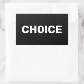 Keuze rechten van zwarte vrouwen op abortus vóór k rechthoekige sticker (Tas)