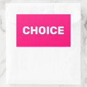 Keuze roze vrouwen voor abortusrechten rechthoekige sticker (Tas)