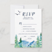 Keuze RSVP-kaart voor Rocky Mountain Menu (Voorkant)