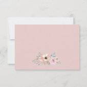 Keuze RSVP-kaart voor usty Roos Florals menu (Achterkant)