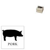 Keuze selectie varkensgerecht rubberstempel (Gestempeld)