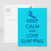 Keuze uit cadeautjes voor kalm- en liefdessurfen b briefkaart (Voorkant / Achterkant)