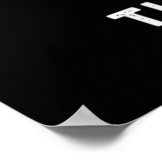 Keuze uit de wereld grappig Veggie Pun Dark BG Poster (Hoek)