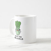 Keuze uit de wereld grappige bok Choy Veggie Pun Koffiemok (Voorkant links)