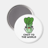 Keuze uit de wereld grappige bok Choy Veggie Pun Magneet (Voorkant / Achterkant)