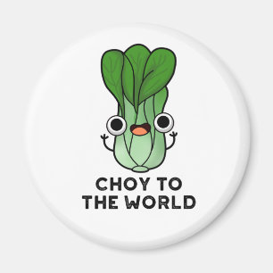 Keuze uit de wereld grappige bok Choy Veggie Pun Magneet
