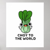 Keuze uit de wereld grappige bok Choy Veggie Pun Poster (Voorkant)