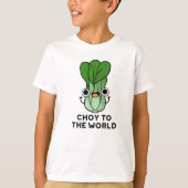 Keuze uit de wereld grappige bok Choy Veggie Pun T-shirt (Voorkant)
