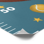 Keuze uit een blauwe metrische groeikaart voor spo poster (Hoek)