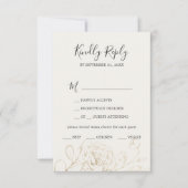 Keuze uit Gilded Floral Cream & Gold Faded Menu RS (Voorkant)