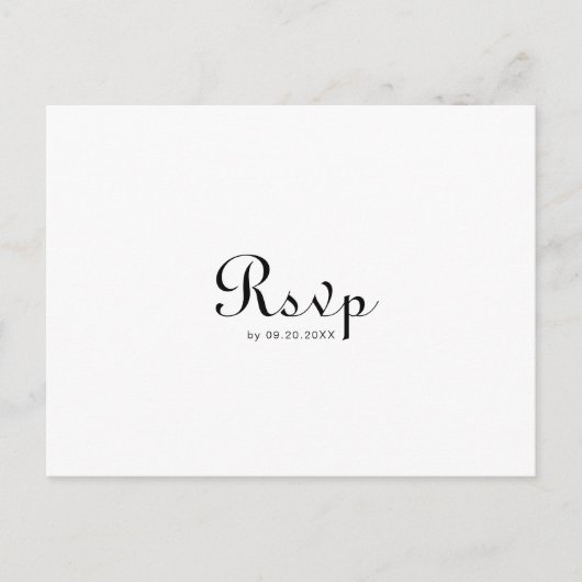 Keuze uit het Klassieke weddenschapsmenu Calligraf Briefkaart (Voorkant)