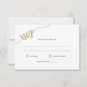 Keuze uit het lied voor Wilde-bloemmeel RSVP-kaart RSVP Kaartje (Voorkant)