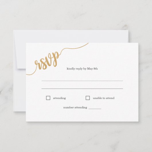 Keuze uit het lied voor Wilde-bloemmeel RSVP-kaart RSVP Kaartje (Voorkant)