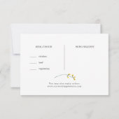 Keuze uit het lied voor Wilde-bloemmeel RSVP-kaart RSVP Kaartje (Achterkant)