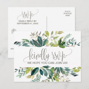 Keuze uit het menu Foliage RSVP-Briefkaart
