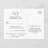 Keuze uit het menu Foliage RSVP-Briefkaart (Achterkant)