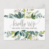 Keuze uit het menu Foliage RSVP-Briefkaart (Voorkant)