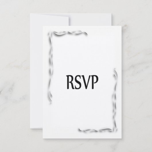 Keuze uit het menu met witte accenten RSVP (Achterkant)