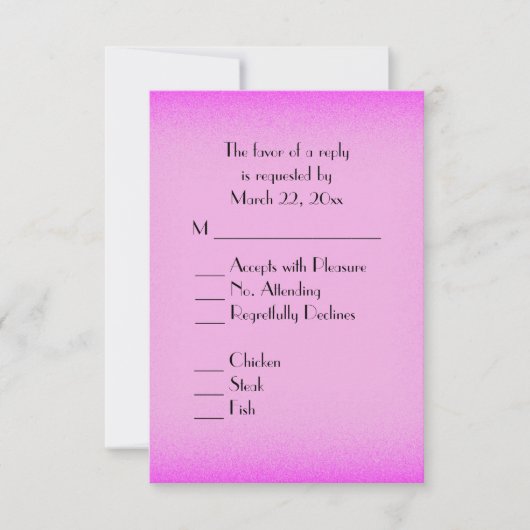 Keuze uit het menu Roze gloed (Voorkant)