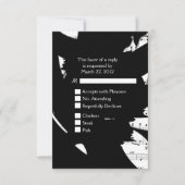 Keuze uit het menu Zwart-wit Abstracte muziek RSVP (Voorkant)