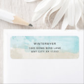 Keuze uit het retouradres van elke waterverf etiket (Insitu)