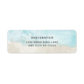 Keuze uit het retouradres van elke waterverf etiket (Voorkant)