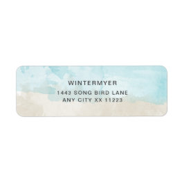 Keuze uit het retouradres van elke waterverf etiket