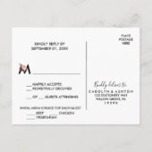 Keuze uit het RSVP-Briefkaart van het Kloeiende Ki Uitnodiging Briefkaart (Achterkant)