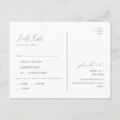 Keuze uit het RSVP-Briefkaart van het menu Minimaa (Achterkant)