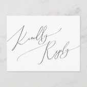 Keuze uit het RSVP-Briefkaart van het menu Minimaa (Voorkant)