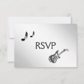 Keuze uit het RSVP-menu Guitar RSVP Kaartje (Achterkant)
