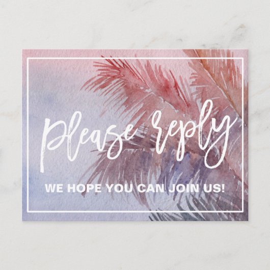 Keuze uit het Tropical Sunset Menu RSVP (Voorkant)