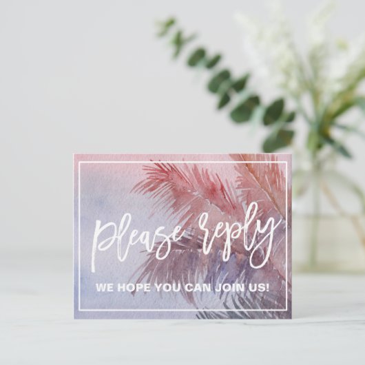 Keuze uit het Tropical Sunset Menu RSVP (Staand voorkant)