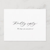 Keuze uit het zwarte Elegant Script Typography Men Briefkaart (Voorkant)