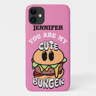 Keuze uit humor en eten, Cute Burger, Sweet en val Case-Mate iPhone Case