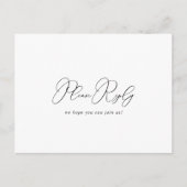 Keuze uit Kassy Chic Minimalist Menu RSVP (Voorkant)