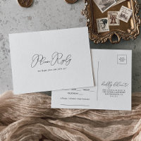 Keuze uit Kassy Chic Minimalist Menu RSVP
