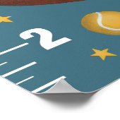 Keuze uit kookplaat Blauwe Groeikaart Poster (Hoek)