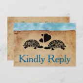 Keuze uit mannetjesroos RSVP en entree Choice (Voorkant / Achterkant)