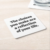 Keuze uit papieren Onderzetter (Schuin)