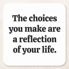 Keuze uit papieren Onderzetter