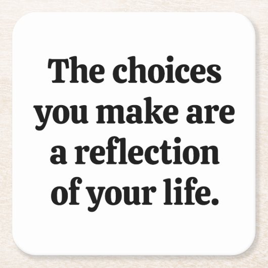 Keuze uit papieren Onderzetter (Voorkant)