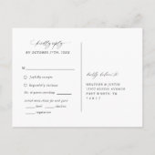 Keuze uit RSVP-Briefkaart in het calligrafie-wedde Briefkaart (Achterkant)