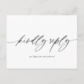 Keuze uit RSVP-Briefkaart in het calligrafie-wedde Briefkaart (Voorkant)