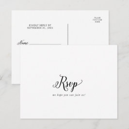 Keuze uit RSVP-Briefkaart in het menu  script