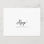 Keuze uit RSVP-Briefkaart in het menu script (Voorkant)