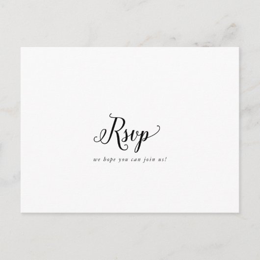 Keuze uit RSVP-Briefkaart in het menu script (Voorkant)