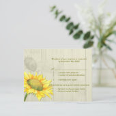 Keuze uit RSVP - Sunflower Wedding Menu (Staand voorkant)