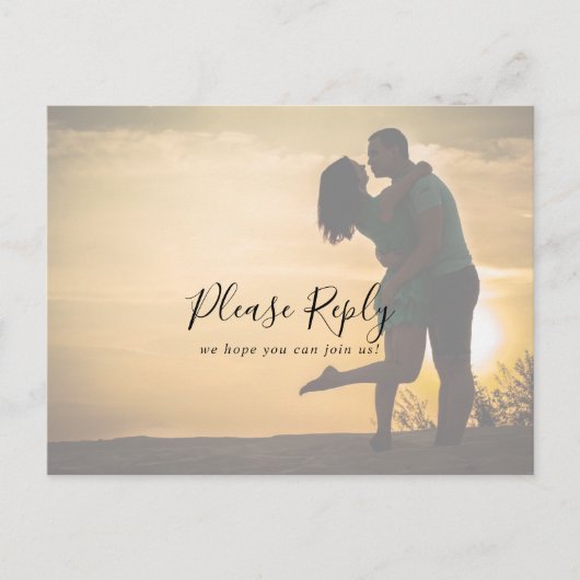 Keuze uit RSVP van het menu Keuze van het menu Fot (Voorkant)